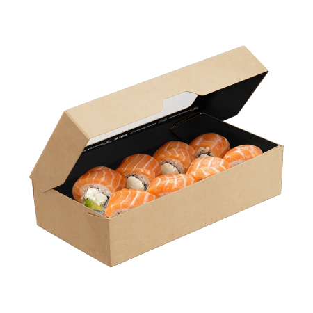 Коробка ONEBOX 1900 мл крафт  (230х160х60) /25/150