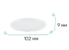 Контейнер бумажный 500мл Round Bowl крафт с пластиковой крышкой /30/600/