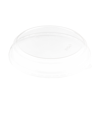 Контейнер бумажный 1000мл Round Bowl крафт d=150мм с КУПОЛЬНОЙ крышкой /45/270