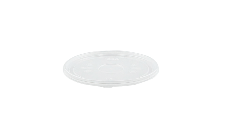Контейнер бумажный 300мл Round Bowl крафт с пластиковой крышкой /30/600
