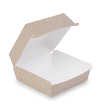 Коробка гамбургер Burger M 108(102)x118(102)х60 крафт /50/300/