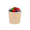 Контейнер бумажный 400мл Round Bowl КРАФТ без крышки /30/600/