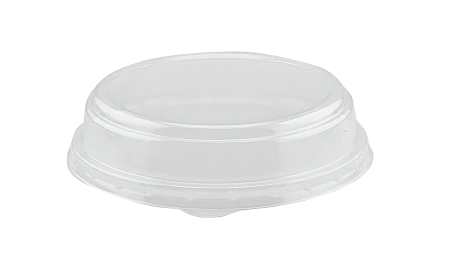Контейнер бумажный 1000мл Round Bowl крафт d=150мм с КУПОЛЬНОЙ крышкой /45/270