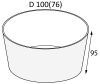 Контейнер бумажный 500мл Round Bowl БЕЛЫЙ без крышки /30/600/