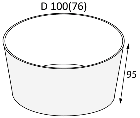 Контейнер бумажный 500мл Round Bowl БЕЛЫЙ без крышки /30/600/