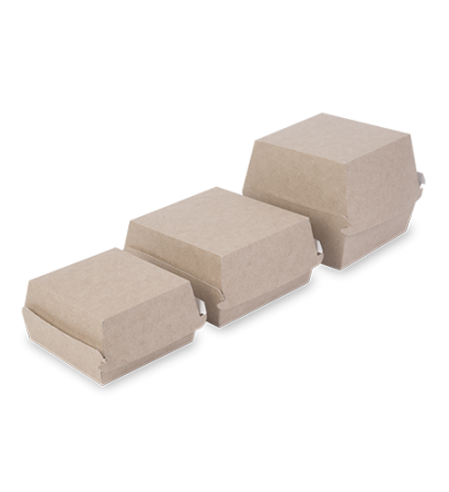 Коробка гамбургер BURGER L 132(123)х142(123)x70 крафт /60/240/