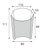 Пакет (коробка) для фри картонный FRY M 100 гр. крафт /50/900/