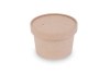 Контейнер бумажный 300мл Round Bowl крафт с картонной крышкой /30/600
