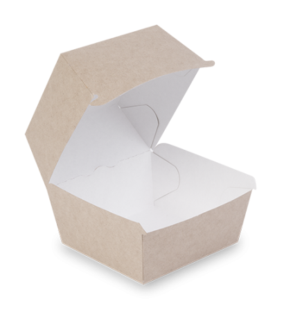 Коробка гамбургер BURGER XL 123(113)x141(113)х112 крафт /55/440/