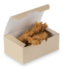 Коробка для еды,нагетсов FAST FOOD BOX S 115х75х45 крафт /25/600/ 