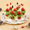 Пики бамбук Зимнее ассорти 12см / 50 штук