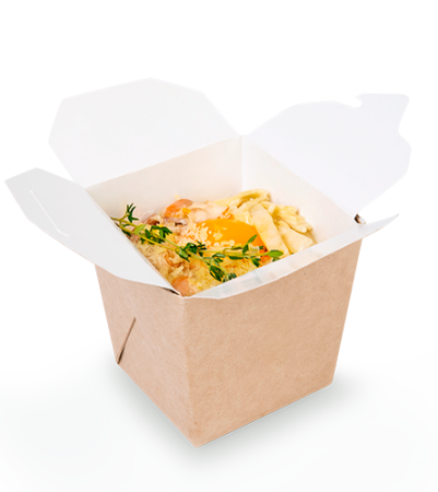 Упаковка под лапшу крафт ECO NOODLES M 350мл крафт /40/480/