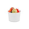Контейнер бумажный 300мл Round Bowl белый с картонной крышкой /30/600