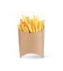 Пакет (коробка) для фри картонный FRY M 100 гр. крафт /50/900/