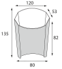 Пакет для фри картонный FRY L 150 гр. крафт /50/700/