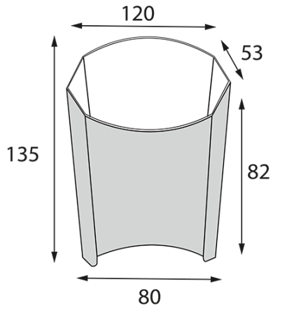 Пакет для фри картонный FRY L 150 гр. крафт /50/700/