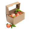 Коробка ONEBOX 1200 мл крафт ОКНО (150х100х85) /25/250